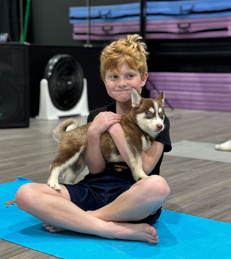 Puppy Yoga Studio puppy time