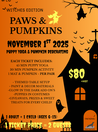 PUPPY YOGA HALLOWEEN EDITION